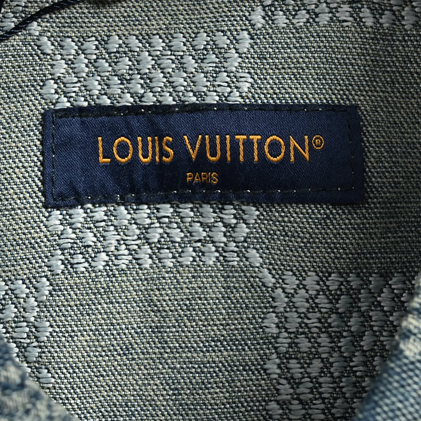 Louis Vuitton/Louis Vuitton all-over checkerboard denim short sleeves